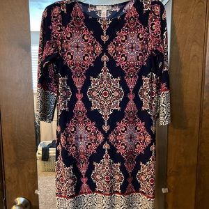 Multicolor form fitting dress